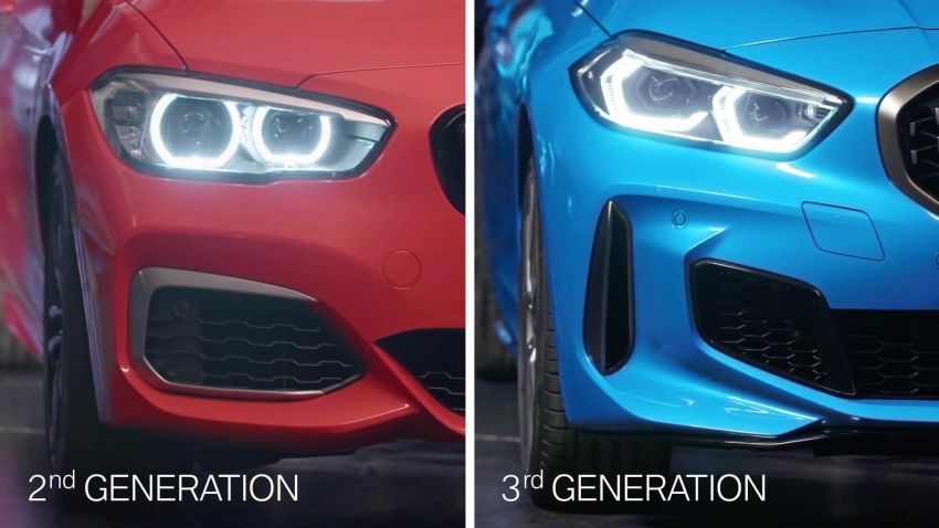 F40 BMW 1 Series compared against previous F20 gen 1001880