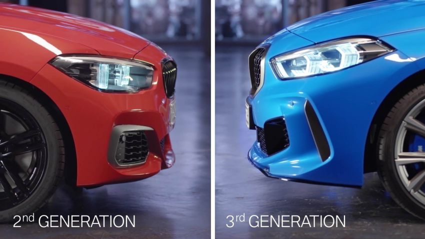 F40 BMW 1 Series compared against previous F20 gen 1001883