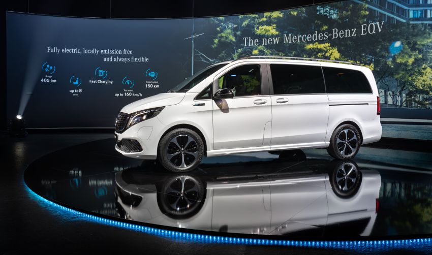 Mercedes-Benz EQV – van elektrik penuh dengan kuasa 150 kW, tempat duduk untuk hingga lapan orang 1004608