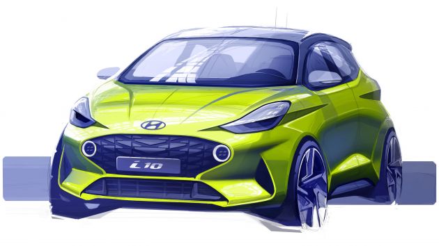 Hyundai dedah lukisan pertama i10 generasi baharu