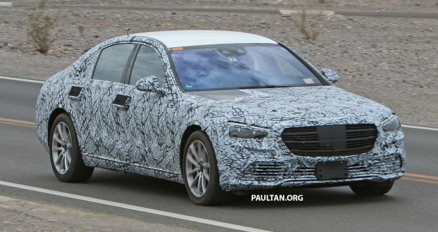 SPIED: W223 Mercedes-Benz S-Class spotted with production face; to drop standard wheelbase variant?