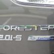 Subaru Forester 2019 kini di M’sia – tiga varian, sistem EyeSight untuk spesifikasi tertinggi, dari RM140k
