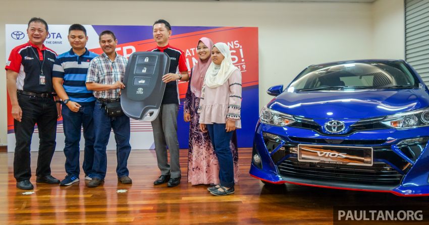 Empat pemenang bertuah bawa balik Toyota Vios 996926