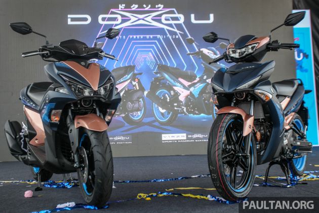 Yamaha Y15ZR dan NVX 155 versi Doxou tiba di Malaysia – harga dari RM8,868, diberi kit edisi terhad