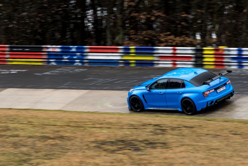 Lynk & Co 03 Cyan Concept sah kereta pacuan roda hadapan dan empat-pintu terpantas di Nürburgring! 1005626