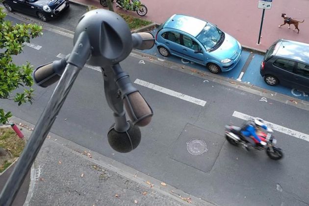 Noise Radar camera being tested in Paris, France