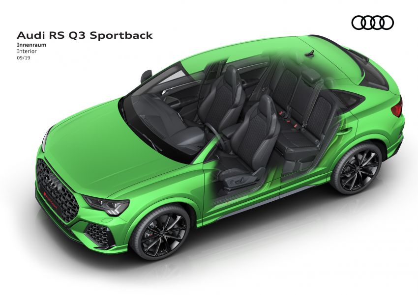 2020 Audi RS Q3: standard and Sportback with 400 hp 1021237