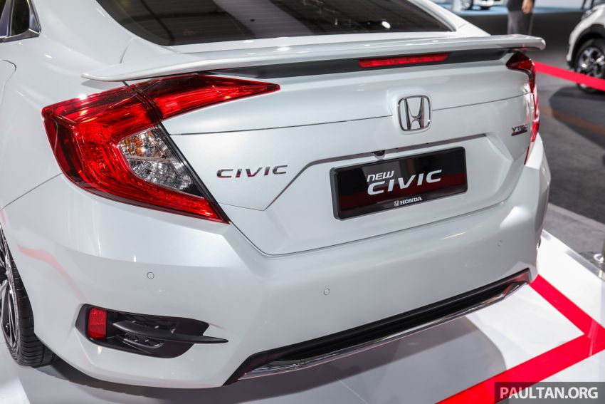 Honda Civic 2019 dipertontonkan di M’sia – dilengkapi Honda Sensing, <em>spoiler</em> but dan roda aloi 18-inci 1022501