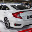 Honda Civic 2019 dipertontonkan di M’sia – dilengkapi Honda Sensing, <em>spoiler</em> but dan roda aloi 18-inci