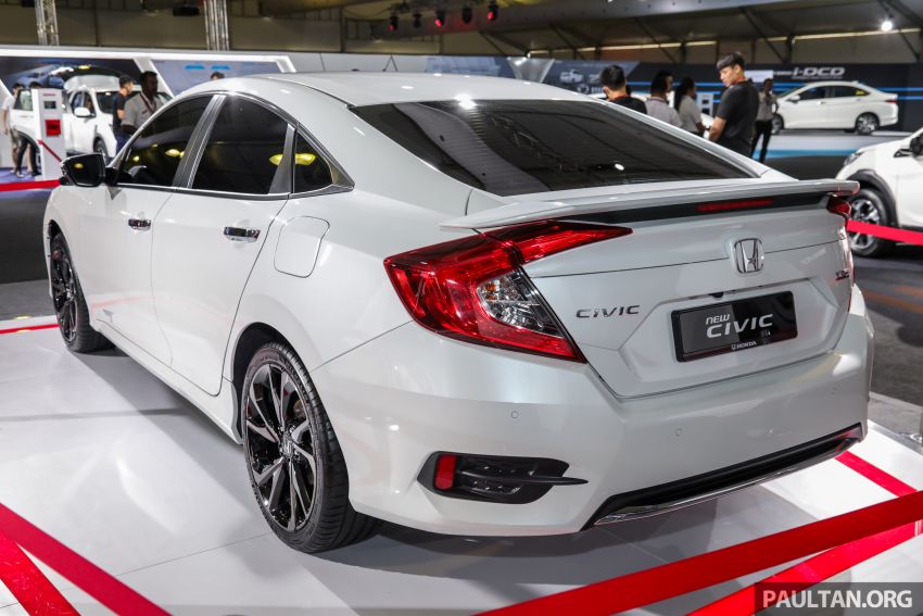 Honda Civic 2019 dipertontonkan di M’sia – dilengkapi Honda Sensing, <em>spoiler</em> but dan roda aloi 18-inci 1022485