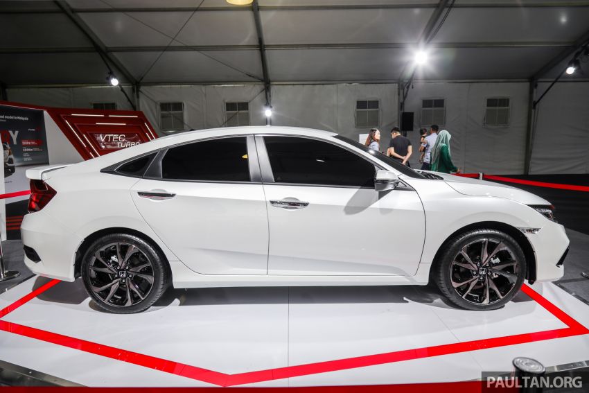 Honda Civic 2019 dipertontonkan di M’sia – dilengkapi Honda Sensing, <em>spoiler</em> but dan roda aloi 18-inci 1022486