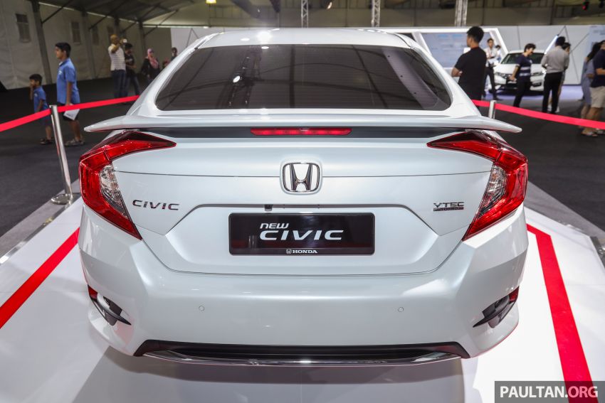 Honda Civic 2019 dipertontonkan di M’sia – dilengkapi Honda Sensing, <em>spoiler</em> but dan roda aloi 18-inci 1022488