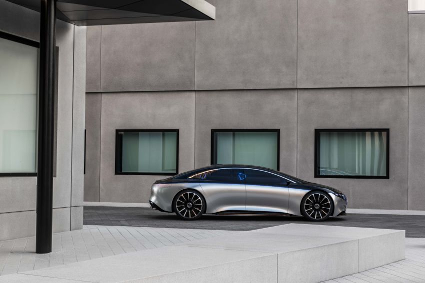 Mercedes-Benz Vision EQS buat penampilan sulung – konsep elektrik, 470 hp/760 Nm, 700 km jarak jalan 1012764