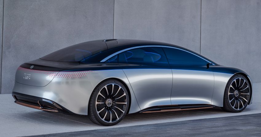 Mercedes-Benz Vision EQS buat penampilan sulung – konsep elektrik, 470 hp/760 Nm, 700 km jarak jalan 1012765