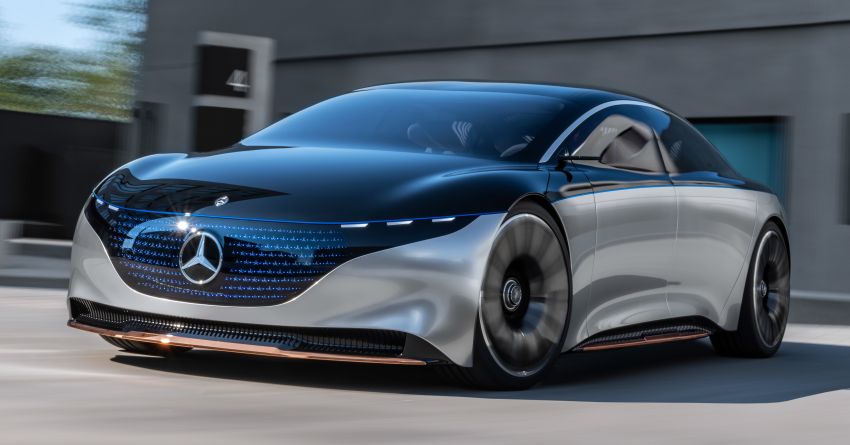 Mercedes-Benz Vision EQS buat penampilan sulung – konsep elektrik, 470 hp/760 Nm, 700 km jarak jalan 1012766