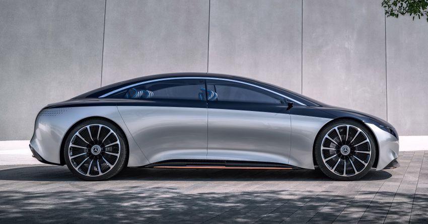 Mercedes-Benz Vision EQS buat penampilan sulung – konsep elektrik, 470 hp/760 Nm, 700 km jarak jalan 1012789