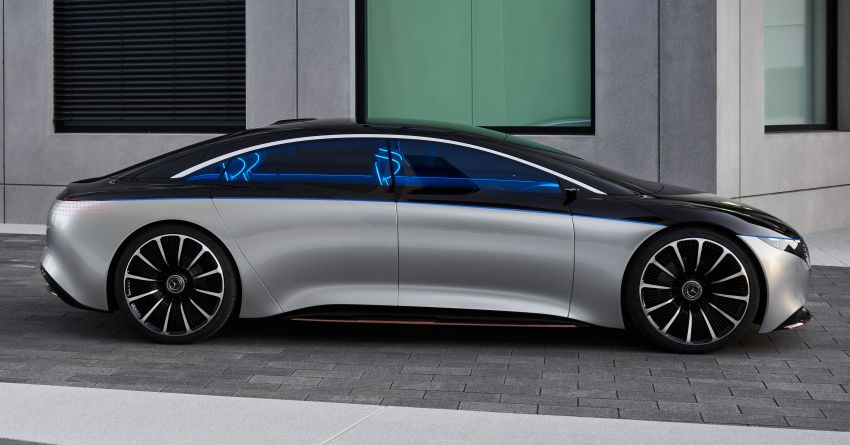 Mercedes-Benz Vision EQS debuts – concept electric flagship with over 470 hp, 760 Nm and 700 km range 1012542