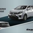 Perodua Axia 2019 – pelbagai pilihan aksesori GearUp