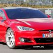 SPYSHOTS: Modified Tesla Model S testing near Nurburgring; lap record attempt, special edition soon?