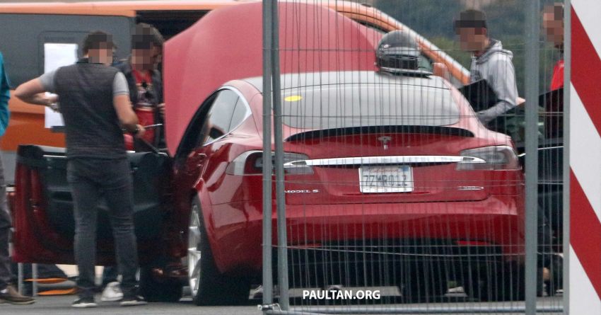 SPYSHOTS: Modified Tesla Model S testing near Nurburgring; lap record attempt, special edition soon? 1014530