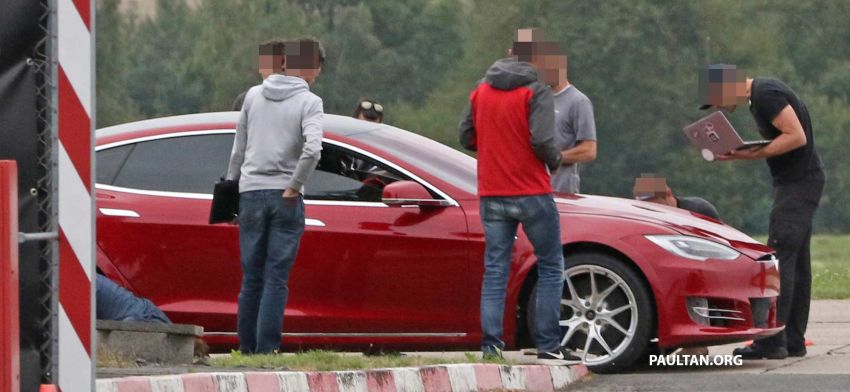 SPYSHOTS: Modified Tesla Model S testing near Nurburgring; lap record attempt, special edition soon? 1014518