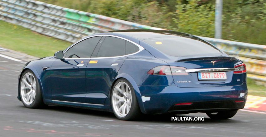 Tesla ‘Plaid’ Model S seen running track tests again; four-door EV Nurburgring record attempts this week 1016550