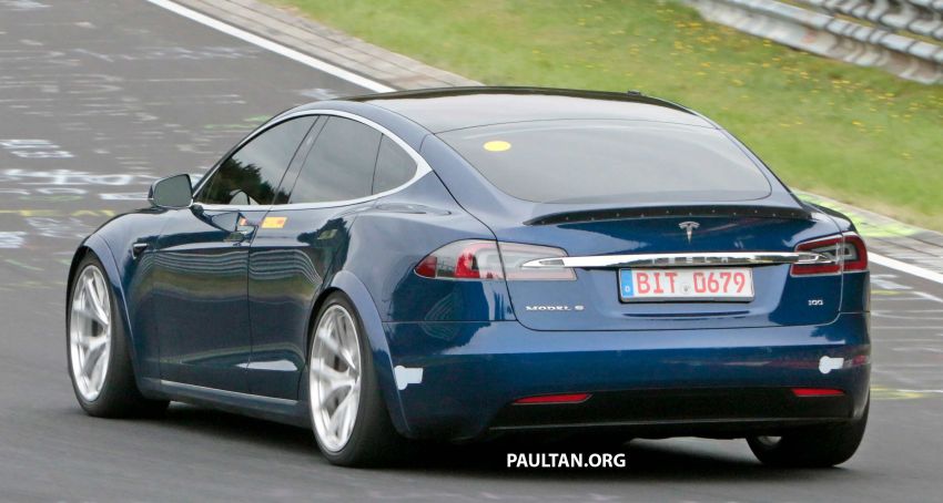 Tesla ‘Plaid’ Model S seen running track tests again; four-door EV Nurburgring record attempts this week 1016552