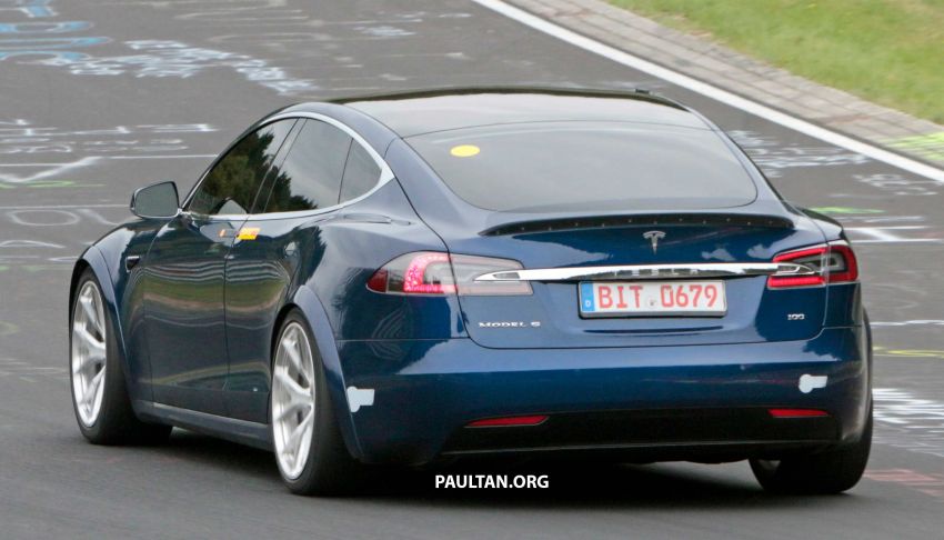 Tesla ‘Plaid’ Model S seen running track tests again; four-door EV Nurburgring record attempts this week 1016553