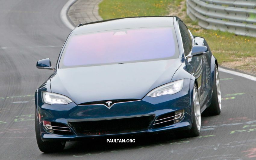 Tesla ‘Plaid’ Model S seen running track tests again; four-door EV Nurburgring record attempts this week 1016541