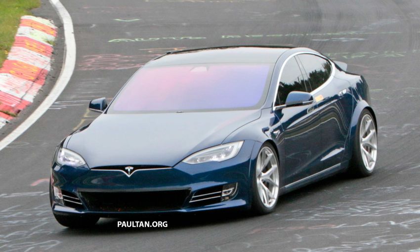 Tesla ‘Plaid’ Model S seen running track tests again; four-door EV Nurburgring record attempts this week 1016542