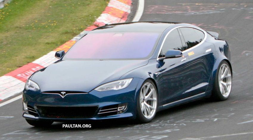 Tesla ‘Plaid’ Model S seen running track tests again; four-door EV Nurburgring record attempts this week 1016543
