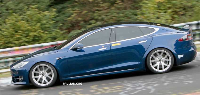 Tesla ‘Plaid’ Model S seen running track tests again; four-door EV Nurburgring record attempts this week 1016546