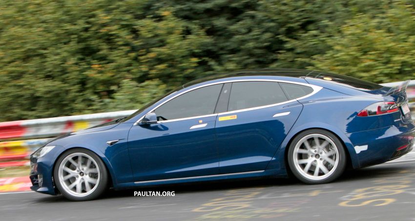 Tesla ‘Plaid’ Model S seen running track tests again; four-door EV Nurburgring record attempts this week 1016548