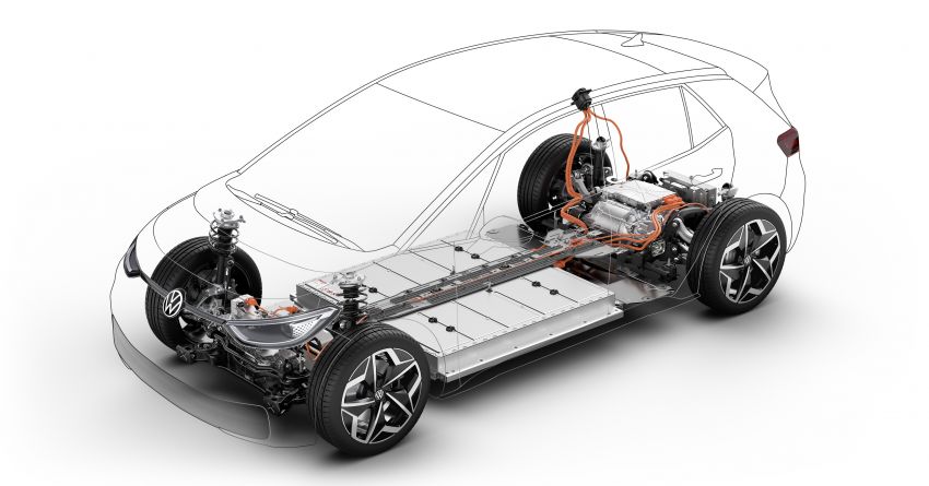 Volkswagen ID.3 pure electric car debuts – rear-wheel drive, up to 550 km range; from RM138k in Germany 1012173