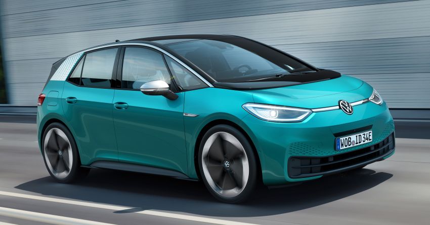 Volkswagen ID.3 pure electric car debuts – rear-wheel drive, up to 550 km range; from RM138k in Germany Image #1012250