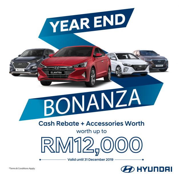 AD: Hyundai Year End Bonanza is back – buy new car, enjoy cash rebates & accessories worth up to RM12k!