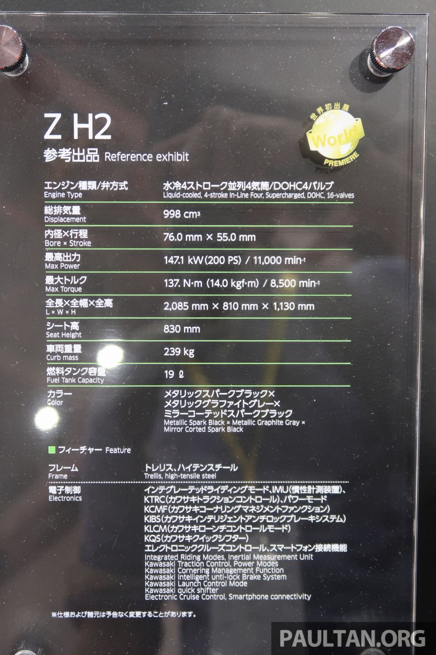Tokyo 2019: Kawasaki Z H2 dan Ninja ZX-25R  didedah – naked supercharge 200 PS dan 250 cc 4 silinder 1034345