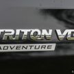 Mitsubishi Triton Adventure X kini dalam warna Oren