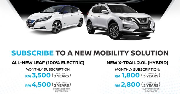 Nissan X-Trail Hybrid – bayaran servis langganan kini lebih rendah, RM1,800 sebulan untuk tiga tahun