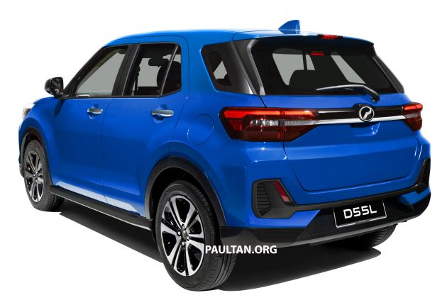 Upcoming Perodua D55L model rendered based on Daihatsu’s New Compact SUV, as seen in Tokyo