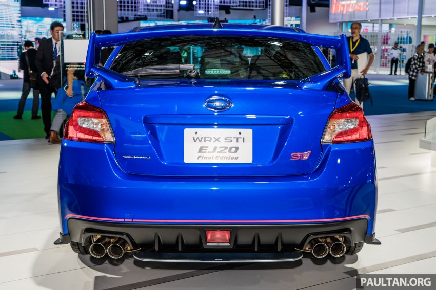 Tokyo 2019: Subaru WRX STI EJ20 Final Edition on display – limited to 555 units; 308 PS and 422 Nm 1036321