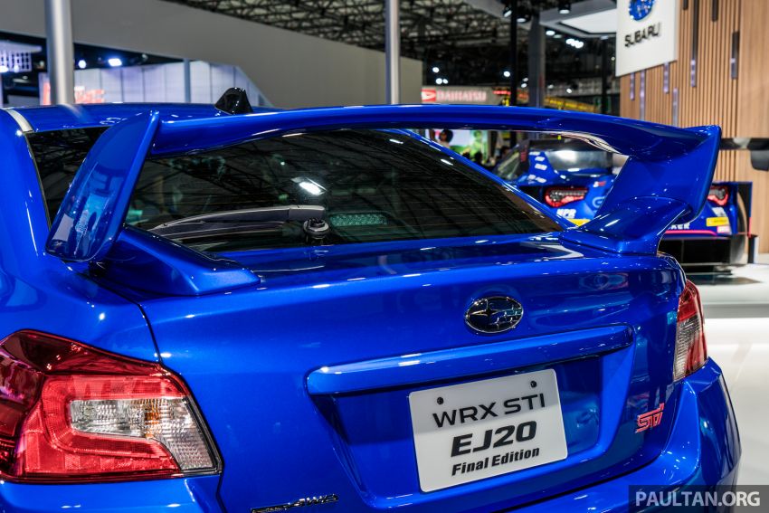 Tokyo 2019: Subaru WRX STI EJ20 Final Edition on display – limited to 555 units; 308 PS and 422 Nm 1036323