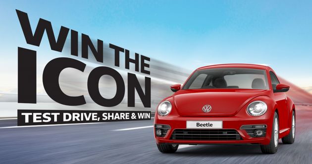 VW Beetle untuk dimenangi menerusi peraduan ‘Win the Icon’ – pandu uji, muat naik foto di Instagram