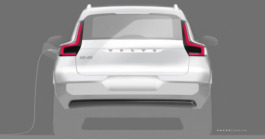 Volvo teases fully electric XC40 in official sketches 1025060