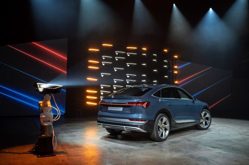 2020 Audi e-tron Sportback – sleek SUV coupe debuts with 355 hp, 561 Nm; 0-100 km/h in 6.6s, 446 km range 1048530