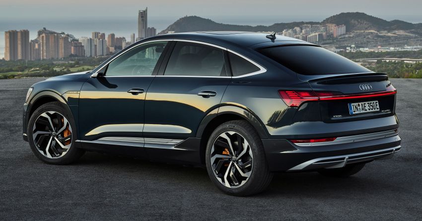 2020 Audi e-tron Sportback – sleek SUV coupe debuts with 355 hp, 561 Nm; 0-100 km/h in 6.6s, 446 km range 1048499