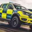 Ford Ranger Raptor, Focus ST wagon kereta polis UK