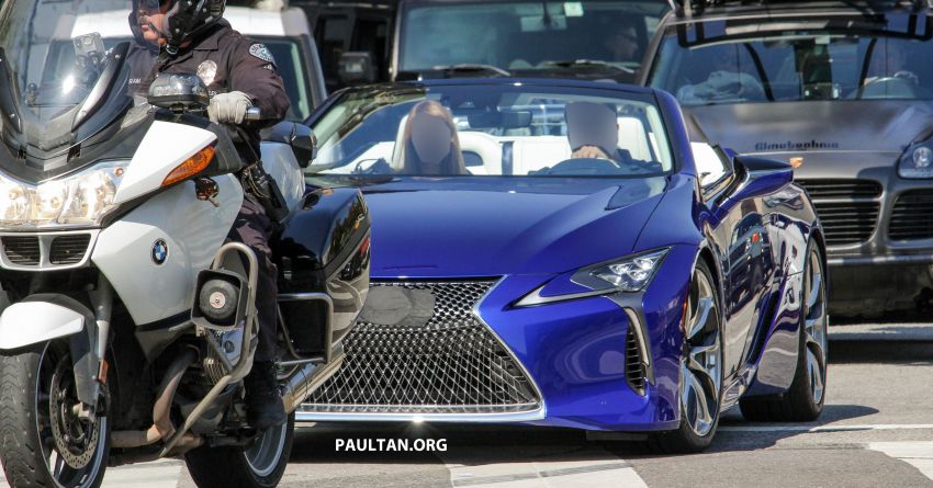 SPIED: Lexus LC Convertible seen during photoshoot! 1040033
