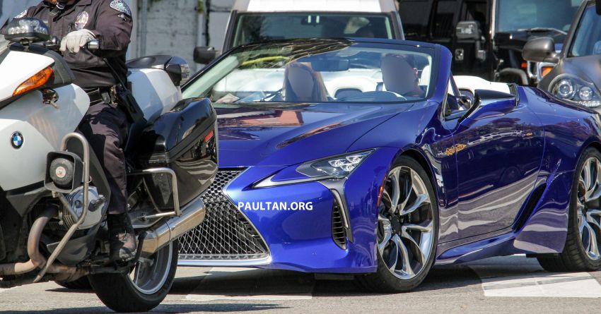 SPIED: Lexus LC Convertible seen during photoshoot! 1040035