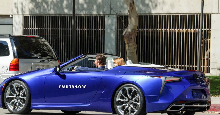 SPIED: Lexus LC Convertible seen during photoshoot! 1040036